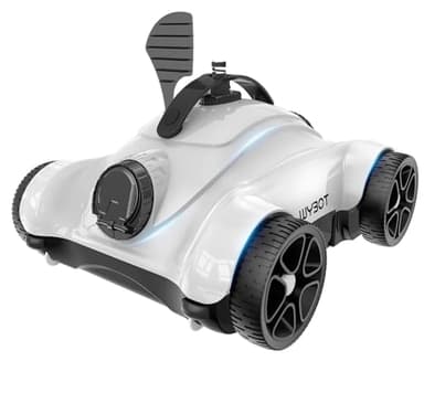 WYBOT Robot Piscina con 3 Funzioni di Temporizzazione (1/2/3H), Aspiratore per Piscina con Pulizia Efficiente 18m³/H, Pulitore Automatico per Piscine Fuori Terra Fino a 60㎡