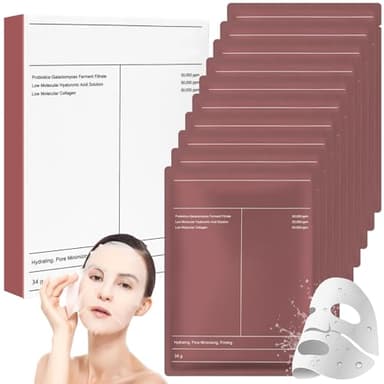 10PCS Collagen Mask Overnight, Korean Mask Collagen,Maschera Viso Coreana, Collagen Real Deep Mask, Deep Collagen Anti Wrinkle Lifting Mask, Maschera viso al collagene