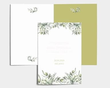 Libretto Cerimonia Nozze CON STAMPA AD ALTA QUALITÁ - Branche - Libretto messa completamente PERSONALIZZABILE (ANCHE I COLORI) (1)