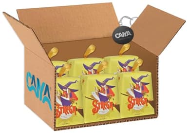 6X Strega Mini Panettone Farcito con Crema al Liquore Strega 100g (2023) [CAIYA® BOX da 6 Panettoncini]