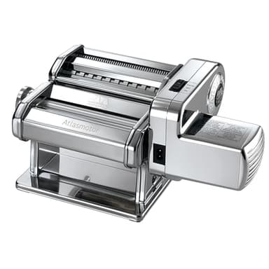 Marcato Macchina per la Pasta Elettrica Atlas 150 + Motore, Atlasmotor, Per Pasta,Lasagne, Fettuccine, Tagliolini, Acciaio.