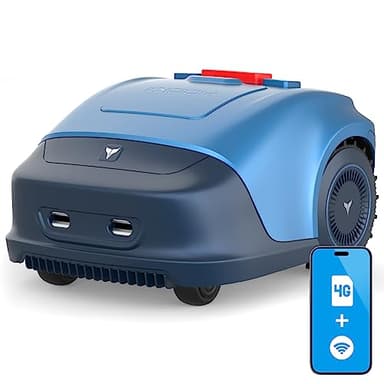 HOOKII Neomow S Robot Tagliaerba Area di Taglio Prati fino a 1000 m²,4G/WiFi/Bluetooth, batteria grande da 4400 mAh,Falciatura Parallela, ricarica automatica (versione 4G) app supporta solo for iphone