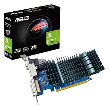 ASUS NVIDIA GeForce GT 730 Scheda Grafica PCIe 2.0, Memoria DDR3 2 GB, Raffreddamento Passivo, Auto-Extreme, GPU Tweak II, Grigio