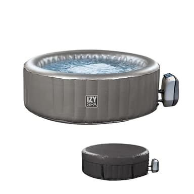 NETSPA Confezione da spa gonfiabile IZY – 2 + 1 posti + copertura per pavimento e copertura SPARO