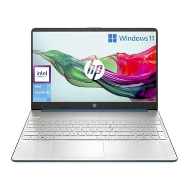 HP Laptop 15s-fq3004sl Notebook, Intel Celeron N4500, RAM 8 GB, SSD 128 GB, Grafica Intel UHD, Schermo 15.6” FHD SVA Ultraslim, Antiriflesso, Webcam HD, Lettore Micro SD/SD, Windows 11 S, Azzurro