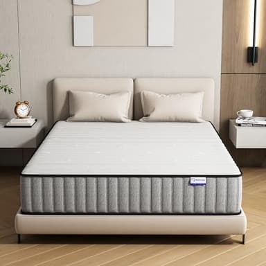 Matoresu Materasso Matrimoniale, Materasso a Molle Indipendenti Insacchettate&Memory Foam, Alleviamento Punti di Pressione,Traspirante e ErgonomicoIso, Medio-rigido(H3), Materasso (160x190x25 cm)