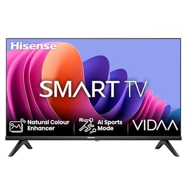 Hisense TV 40" Full HD 40A4N, Smart TV VIDAA U7, Game Mode, Works with Alexa, Tuner DVB-T2/S2 HEVC 10, lativù