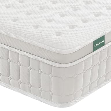SZsuilong Materasso 160 x 200, altezza 26 cm, materasso a molle insacchettate, durezza H3 H4, con memory foam, ergonomico, 100 notti
