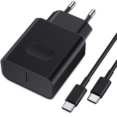 45W USB C Caricatore Caricabatterie per Samsung Galaxy S25 S24 S23 S23+ /S23 Ultra /S22/S21/S20/Note20/A73/A53/S10 con 2M Cavo, Nanaisse USBC Presa Carica Alimentatore Tipo C Spina Ricarica Adattatore