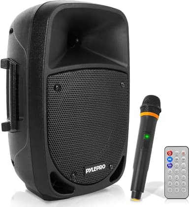 Pyle Cassa Bluetooth 800 Watt, Karaoke, Subwoofer 20 centimetri, Microfono UHF, Luci LED, Batteria Ricaricabile, Altoparlante Bluetooth MP3/USB/SD