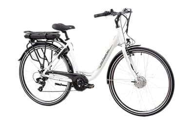 F.lli Schiano E-Moon, Bici Elettrica da Città 28 Inches per Adulti, 36V 13Ah Batteria Rimovibile, Motore 250W 40Nm, City Ebike, Bianco