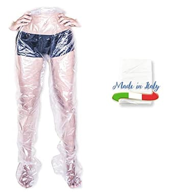 Pantaloni cartene per fanghi e bendaggio anticellulite, MADE IN ITALY, 5 Pezzi,uso estetico per trattamenti della pelle e pressoterapia professionale