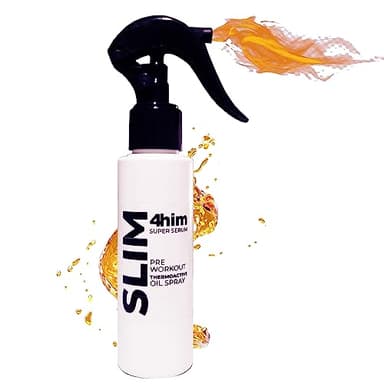 Crema addominali uomo spray PRE-WORKOUT pancia e fianchi, olio massaggi riscaldante rassodante con Carnitina, Garcinia, Vitamina E, ALTA CONCENTRAZIONE DOSARE CON CAUTELA