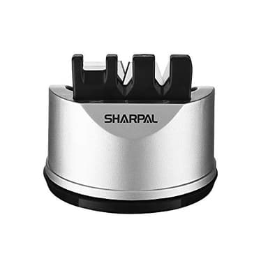 SHARPAL 191H Affilatrice tascabile per coltelli da cucina e forbici, per lame dritte e dentellate, con affilatura a 3 fasi per riparare e ripristinare le lame