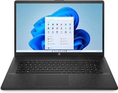 HP Laptop | Display HD+ 17.3" | Intel Celeron N4120 | 8 GB DDR4 RAM | 256 GB SSD | Intel UHD Graphics | Windows 11 | QWERTZ | Nero
