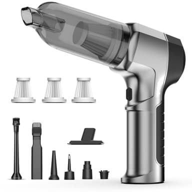 20000pa Senza Fili Aspirapolvere Auto Potente Senza Spazzole,Usb C 4 In 1 Tre Livelli Di Potenza Aspira Briciole Portatile,Per Tessuti E Divani Auto Casa Ufficio Peli Di Domestici