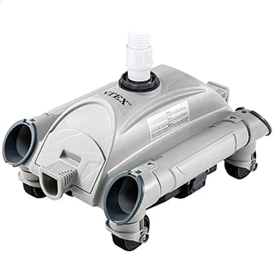 Intex 28001 Robot Pulitore Automatico per Piscina Fuoriterra Interrata, Grigio/Blu, 31.12 x 59.37 x 33.97 cm, Funziona con pompe filtranti con un flusso da 6,06 m3/h a 13,25 m3/h,