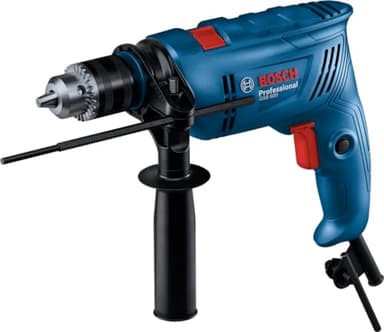 Bosch Professional Trapano con percussione a filo GSB 600 (motore da 600 W, foratura di 13 mm nel calcestruzzo, spazzola in carbonio)