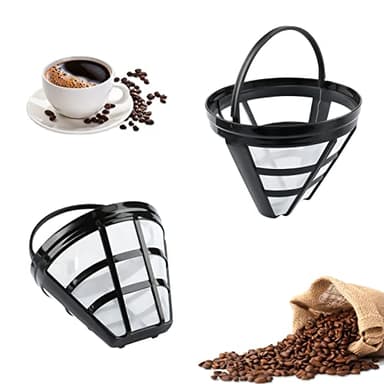 2 Pezzi Filtro Riutilizzabile per Caffè Permanente Filtro Caffè, Filtri Rete Caffè Fine Net con Maniglia, Filtri a rete caff Filtro Universale Permanente Per Macchina da caffè americano