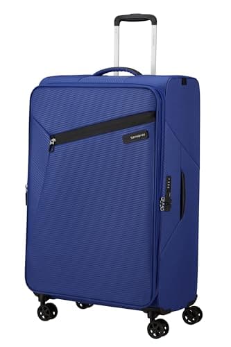 Samsonite Litebeam Spinner L - Valigia espandibile, Blu (Nautical Blue), Spinner 77 cm