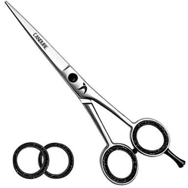 CANDURE Forbici Parrucchiere Professionali Forbice per Capelli da Barbiere per Taglio di Capelli Acciaio Inossidabile Adatta per Kit Barbiere, Uomini e Donna