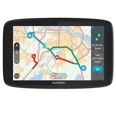 TomTom Navigatore Satellitare per Auto GO 620 (6 Pollici, Aggiornamenti da Wi-Fi, Mappe del Mondo, info traffico in tempo reale, Tutor e Autovelox, Schermo Capacitivo)