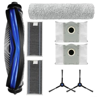 WIIYENA Set di 8 accessori per aspirapolvere Ecovacs per Omni per Deebot X8 Pro Robot Aspirapolvere Ricambi con Spazzole Laterali Sacchetto di Polvere Spazzola Principale Rullo Mop Filtro