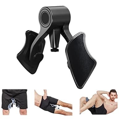 HUSHUI Allenatore per Anca, Esercitatore per Muscoli del Pavimento pelvico, Allenatore per Coscia Regolabile Esercitatore per Coscia Interna Attrezzatura per Allenamento Fitness da casa per Uomo
