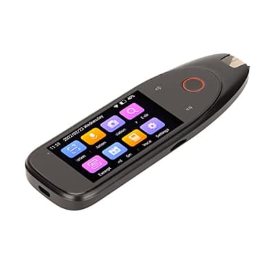 Pocketalk Language Translator 112 Lingue OCR Pen Scanner e Reader, Reader Pen per Viaggi All'estero, Supporto per Traduzione di Foto Offline Online, Registrazione, Dizionario Elettronico, Estratto di