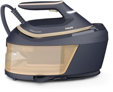 Philips PerfectCare 6000 Series Ferro Generatore di Vapore, Vapore Potente, OptimalTEMP, Serbatoio Rimovibile da 1,8 L, Comodo e Compatto (PSG6066/20)