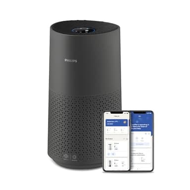 Philips Domestic Appliances Air Purifier 1000i Series-Pulisce stanze fino a 78 m²-Rimuove il 99,97% di pollini, allergie, polvere e fumo-Wi-Fi-Ultra silenzioso e basso consumo energetico-AC1715/11