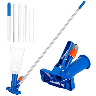 Joyhoop Aspiratore Piscina Kit Pulizia Piscina -Aspirapolvere Piscina Fuori Terra con Asta in Alluminio Retrattile Ispessito,Aspirafango Piscina Manuale per Giardino All'aperto Fontana Spa Sopra Terra
