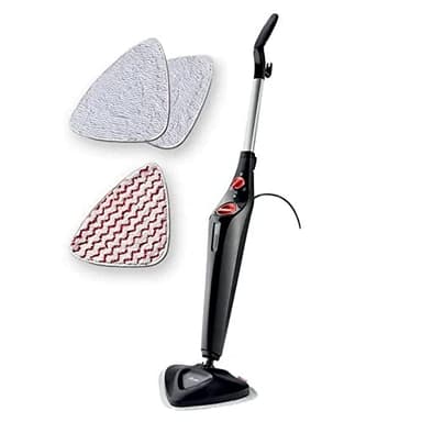 Vileda Steam PLUS con Power Pad|scopa a vapore|pulizia e igiene con il vapore|elimina fino al 99.9% dei batteri e virus|ideale per tappeti, moquette e tutti i tipi di pavimento|senza uso di detergenti