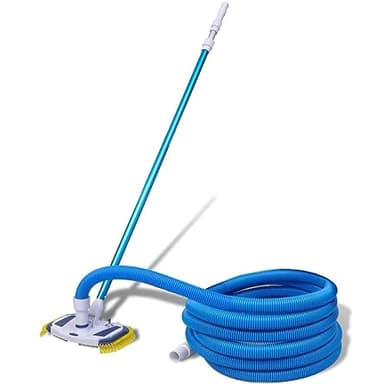 vidaXL Vacuum per Pulire la Piscina con Palo Telescopico e Tubo Flessibile Regolabile Elettrico Aspiratore Fondo Piscina Pulizia Piscina