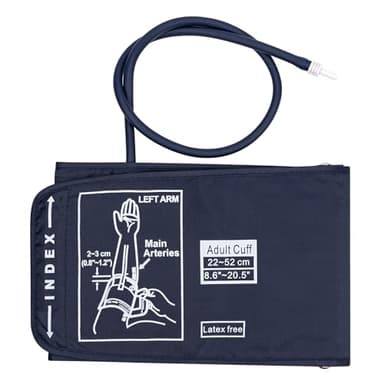 Misuratore da Braccio Pressione Sanguigna 22-52 cm con Connettore, Portatile Bracciale Misuratore Pressione per Adulti Anziani, non Inclusa Macchina