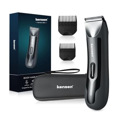 KENSEN Rasoio Elettrico Barba Depilatore Corpo Uomo, con illuminazione a LED, Uso Umido e Asciutto per Viso, Torace, Ascelle, Gambe (RFCD-9088)