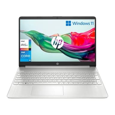 HP Laptop 15s-fq5001sl, Intel Core i5-1235U, RAM 8GB DDR4, SSD 512GB, Intel Iris Xe, Display 15.6” FHD SVA, Antiriflesso, Wi-Fi, Lettore SD, Webcam HD, Windows 11, Argento