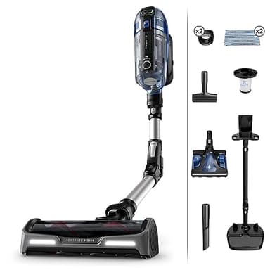 Rowenta X-Force Flex 14.60 Aspirapolvere Lavapavimenti Senza Fili, Aspira e Lava Contemporaneamente, Potenza 200 Air Watt, Autonomia 70 min, Luce LED, Stazione di Ricarica Verticale Inclusa, RH99C3