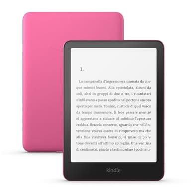 Nuovo Amazon Kindle Paperwhite (16 GB) | Il nostro Kindle più veloce di sempre, nuovo schermo antiriflesso da 7’’, la batteria dura settimane | Con pubblicità | Rosa lampone