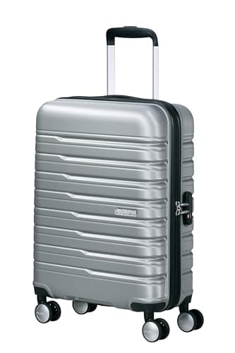 American Tourister Flashline - Spinner S, bagagli a mano, 55 cm, 34 L, argento (Sky Silver)