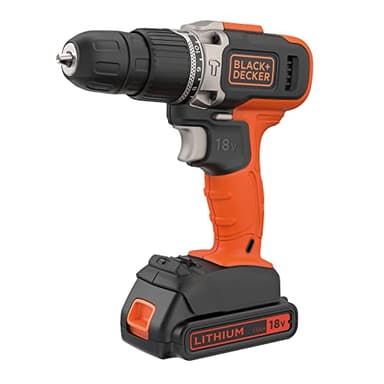 BLACK+DECKER BCD003C1C-QW Trapano a percussione 18v con batteria 1.5Ah e caricabatteria