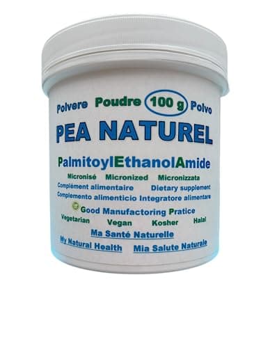 POLVERE 100 g PEA Naturel palmitoiletanolamide micronizzata di qualità superiore (= 250 capsule da 400 mg - dosaggio per 12 settimane) + MISURETTO. Disponibile anche da 25 g