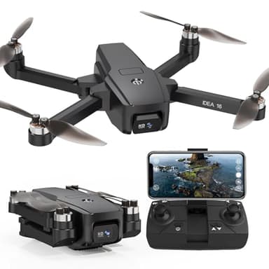 Drone con Telecamera 4K Trasmissione WiFi 5G Drones con Motore Brushless Resistenza al Vento Livello 4 Velocità Massima 40km/h Droni per Adulti Principianti