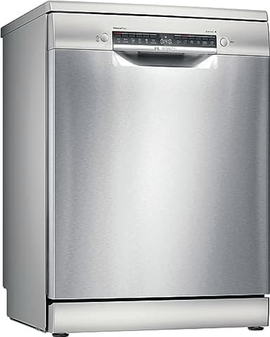 Bosch SMS4EMI01E Serie 4, Lavastoviglie da libera installazione, Home Connect, Diagnostica da remoto, Assistente al lavaggio, EcoDosage, Acciaio, 60cm