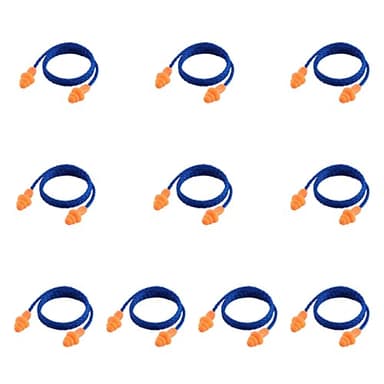 10 Tappi Orecchie per Dormire, Antirumore,Inserti Auricolari,in Silicone Riutilizzabili con Cordino