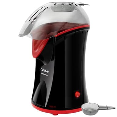Cecotec Macchina Popcorn Fun&Taste Pop Corn. Palomiter per la Casa da 1200 W, Sistema Smontabile, Include Cucchiaio Dosatore, Protezione da Surriscaldamento, Senza Olio