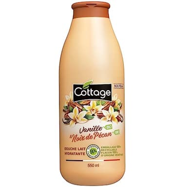 Cottage Doccia Latte Idratante - Vaniglia Bio & Pecan, Bio, 550 ml
