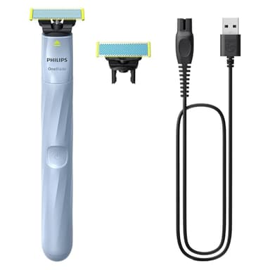 Philips OneBlade First Shave Autentico Sistema di rasatura elettrico ibrido per ragazzi, modello QP1324/30