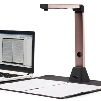 Bamboosang Scanner Portatile & Documenti: Alta Definizione Scanner Fotografico da 8 MP A3 Misurare Acquisizione, OCR Multilingue, USB Doc Cam, Software Potente Scanner Per Documenti Ufficio