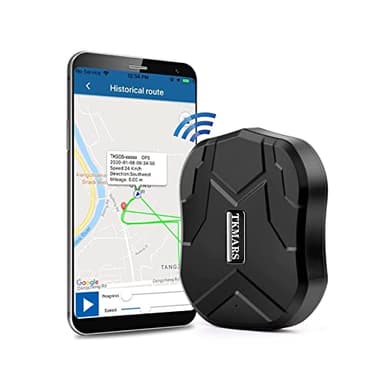 TKMARS Localizzatore GPS per Auto Senza Abbonamento con APP GPS Tracker Standby Impermeabile Magnete Potente e Batteria da 5000mAh con Geo-fence Smart Alarm TK905 5000mAh